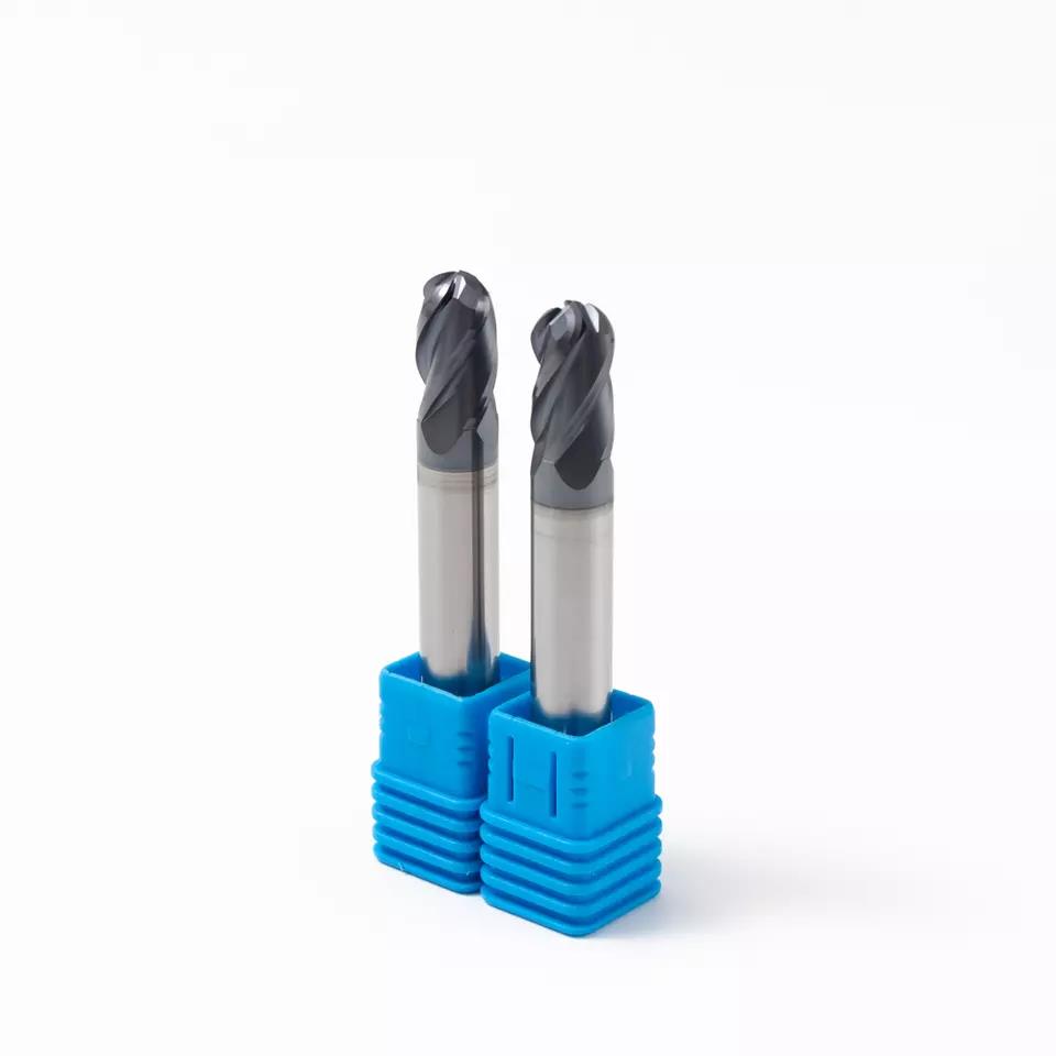 Fresadora HRC55 Fresa de topo de carboneto sólido CNC para aço/ferro fundido