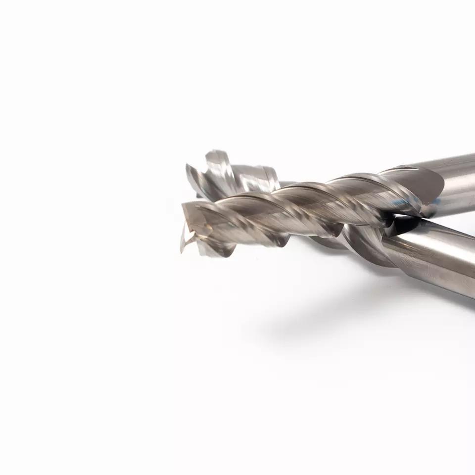 Ferramentas Cnc OEM HRC45 Usinagem Fresa de topo de metal duro 