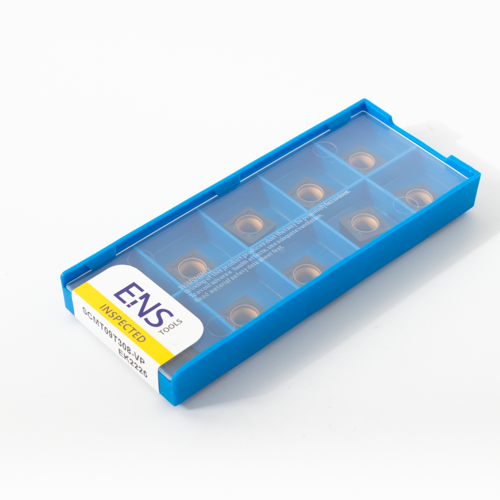 Inserção de ferramenta de torneamento ENS pastilhas de carboneto cnc CVD SCMT09T308 pastilhas para usinagem de torneamento