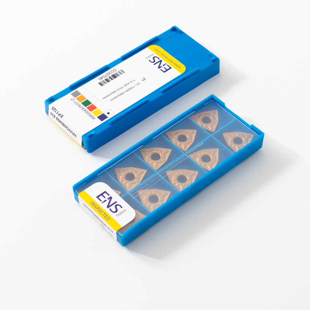 Ferramenta de torneamento de pastilha CNC WNMG080408 Insertos de carboneto de tungstênio de processamento médio Insertos de torneamento para processamento de aço