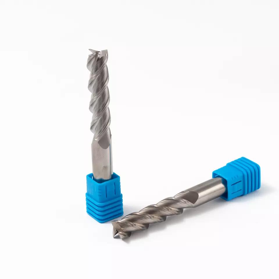 Ferramentas Cnc OEM HRC45 Usinagem Fresa de topo de metal duro 