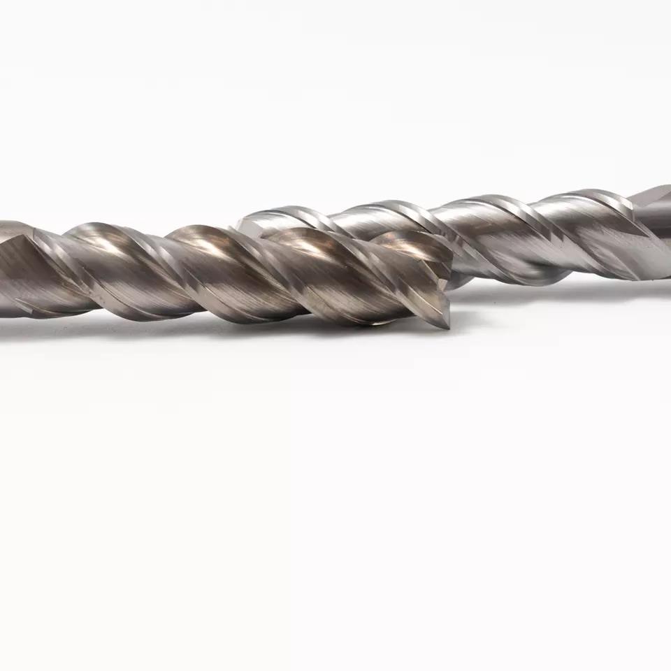 Ferramentas Cnc OEM HRC45 Usinagem Fresa de topo de metal duro 