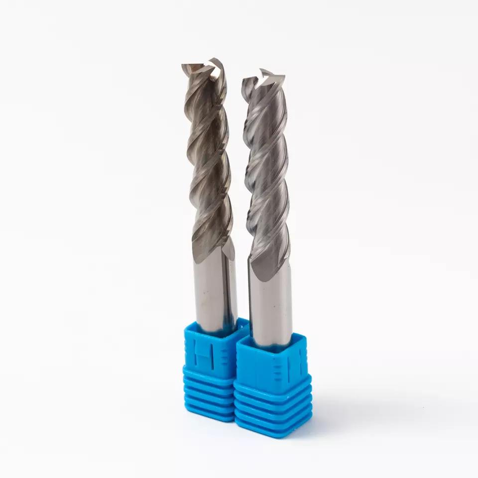 Ferramentas Cnc OEM HRC45 Usinagem Fresa de topo de metal duro 