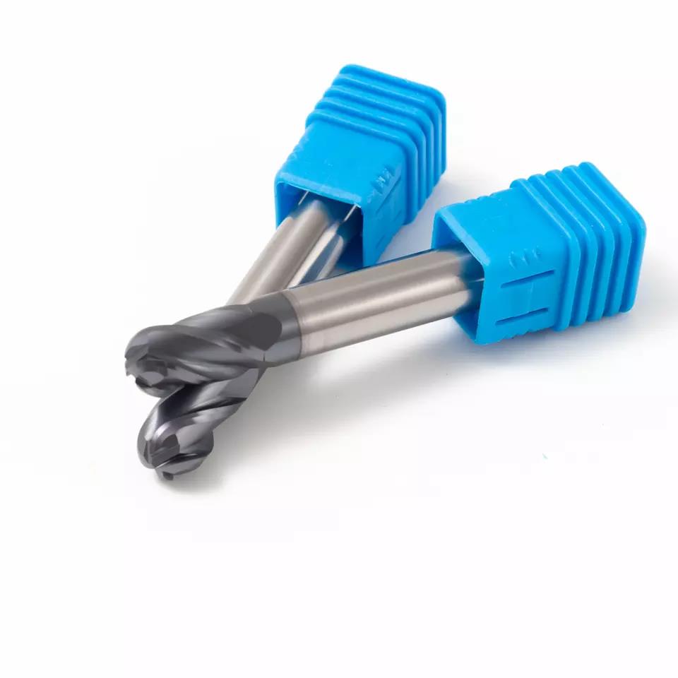 Fresadora HRC55 Fresa de topo de carboneto sólido CNC para aço/ferro fundido